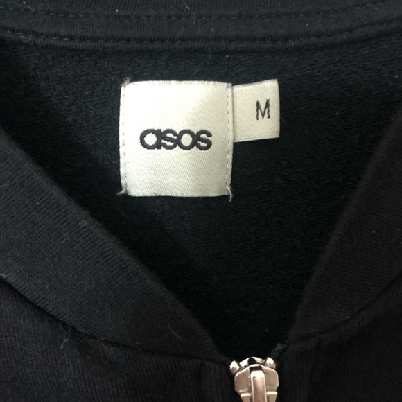 ASOS Black Bomber Jacket - Picture 2 of 3